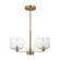 Lochdale Three Light Chandelier in Satin Brass (454|DJC1233SB)