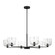 Lochdale Six Light Chandelier in Midnight Black (454|DJC1216MBK)
