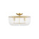 Pierce Four Light Flush Mount in Burnished Brass (454|CF1144BBS)
