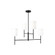 Key Four Light Chandelier in Midnight Black (454|BC1024MBK)