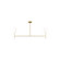 Key Two Light Linear Chandelier in Burnished Brass (454|BC1012BBS)