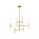 Key Six Light Chandelier in Burnished Brass (454|BC1006BBS)