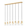 Aimie Seven Light Linear Chandelier in Modern Gold (224|828P7-7L-MGLD)