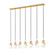 Aimie Seven Light Linear Chandelier in Modern Gold (224|828P6-7L-MGLD)