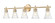 Belle Five Light Vanity in Modern Gold (224|7519-5V-MGLD)
