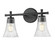 Belle Two Light Vanity in Matte Black (224|7519-2V-MB)