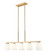 Naya Five Light Linear Chandelier in Modern Gold (224|7518-5L-MGLD)