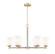 Oren Six Light Chandelier in Modern Gold (224|7004-6MGLD)