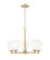 Oren Five Light Chandelier in Modern Gold (224|7004-5MGLD)