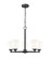 Oren Five Light Chandelier in Matte Black (224|7004-5MB)