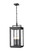 Hartwell Four Light Outdoor Chain Mount Ceiling Fixture in Sand Black (224|5019CHB-BK)