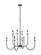 Allistair Eight Light Chandelier in Matte Black (224|352-8MB)