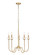 Allistair Five Light Chandelier in Modern Gold (224|352-5MGLD)