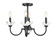 Allistair Four Light Semi Flush Mount in Matte Black (224|352-4SF-MB)