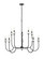 Allistair Ten Light Chandelier in Matte Black (224|352-10MB)