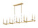 Kaden Ten Light Linear Chandelier in Modern Gold (224|3045-10L-MGLD)
