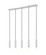 Stari Five Light Linear Chandelier in Brushed Nickel (224|1956P-5L-BN)