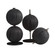 Kyros Sculptures, Set of 3 in Ebony (314|ASC33)