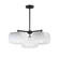 Glazed Three Light Chandelier in White / Black (16|26143WTBK)