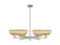 Arcadia Six Light Chandelier in Satin Nickel (405|716-6CR-SN-NBD2-9-NAT)