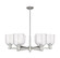 Arcadia Six Light Chandelier in Satin Nickel (405|716-6CR-SN-G558-6SDY)