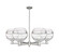 Arcadia Six Light Chandelier in Satin Nickel (405|716-6CR-SN-G556-10CL)