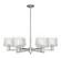 Arcadia Six Light Chandelier in Satin Nickel (405|716-6CR-SN-G402)