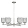 Arcadia Six Light Chandelier in Satin Nickel (405|716-6CR-SN-G257)