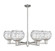 Arcadia Six Light Chandelier in Satin Nickel (405|716-6CR-SN-G1213-8CL)