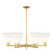 Arcadia Six Light Chandelier in Satin Gold (405|716-6CR-SG-GBC-81)
