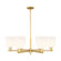 Arcadia Six Light Chandelier in Satin Gold (405|716-6CR-SG-G558-6GWH)