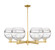 Arcadia Six Light Chandelier in Satin Gold (405|716-6CR-SG-G556-10CL)
