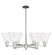 Arcadia Six Light Chandelier in Polished Nickel (405|716-6CR-PN-GBC-82)