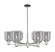 Arcadia Six Light Chandelier in Polished Nickel (405|716-6CR-PN-G558-6SM)