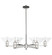 Arcadia Six Light Chandelier in Polished Nickel (405|716-6CR-PN-G132)