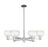 Arcadia Six Light Chandelier in Polished Nickel (405|716-6CR-PN-G124-6)