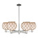 Arcadia Six Light Chandelier in Polished Nickel (405|716-6CR-PN-G121-8RB)