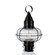 Classic Onion One Light Post Mount in Black With Seedy Glass (185|1511-BL-SE)