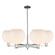 Arcadia Six Light Chandelier in Polished Nickel (405|716-6CR-PN-G121-10)