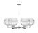Arcadia Six Light Chandelier in Polished Chrome (405|716-6CR-PC-G556-10CL)