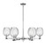 Arcadia Six Light Chandelier in Polished Chrome (405|716-6CR-PC-G292)