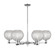 Arcadia Six Light Chandelier in Polished Chrome (405|716-6CR-PC-G122C-8CL)