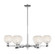 Arcadia Six Light Chandelier in Polished Chrome (405|716-6CR-PC-G1216-6WM)