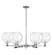 Arcadia Six Light Chandelier in Polished Chrome (405|716-6CR-PC-G1215-8)