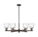Arcadia Six Light Chandelier in Oil Rubbed Bronze (405|716-6CR-OB-G442)
