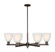 Arcadia Six Light Chandelier in Oil Rubbed Bronze (405|716-6CR-OB-G381)