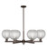 Arcadia Six Light Chandelier in Oil Rubbed Bronze (405|716-6CR-OB-G122C-8CL)