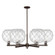 Arcadia Six Light Chandelier in Oil Rubbed Bronze (405|716-6CR-OB-G122-10RW)
