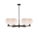 Arcadia Six Light Chandelier in Oil Rubbed Bronze (405|716-6CR-OB-G121-8)