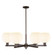Arcadia Six Light Chandelier in Oil Rubbed Bronze (405|716-6CR-OB-G1217-8WV)